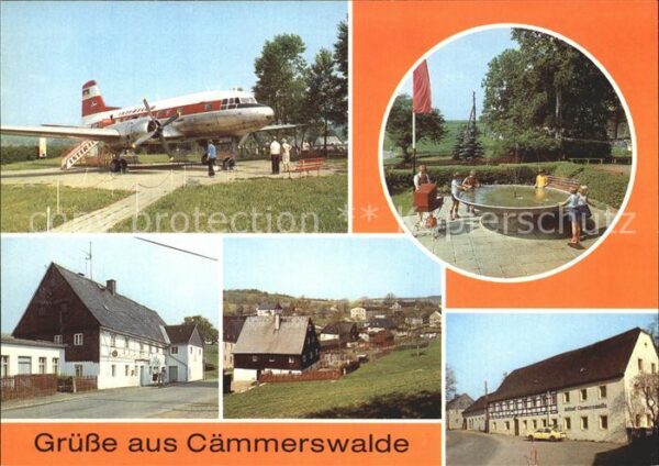 Caemmerswalde Schauflugzeug IL 18 Parkanlage Gaststät