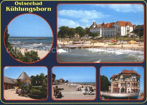 Kuehlungsborn Ostseebad Seebrücke Strand Hotels Promenade
