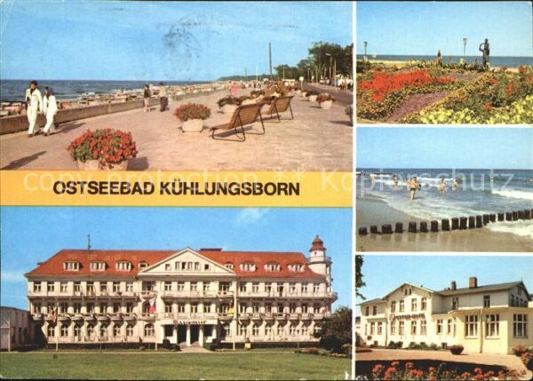 Kuehlungsborn Ostseebad Strandpromenade FDGB Erholungsheim Geor