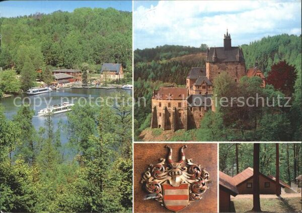Kriebstein Talsperre Fahrgastschiff Burg Kriebstei