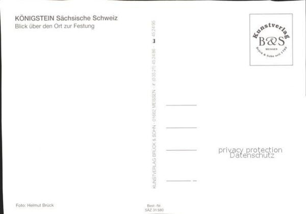 Koenigstein Saechsische Schweiz Stadt und Festung – Bild 2