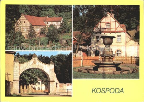 Kospoda Fachwerkhaus Torbogen am Schloss Brunne