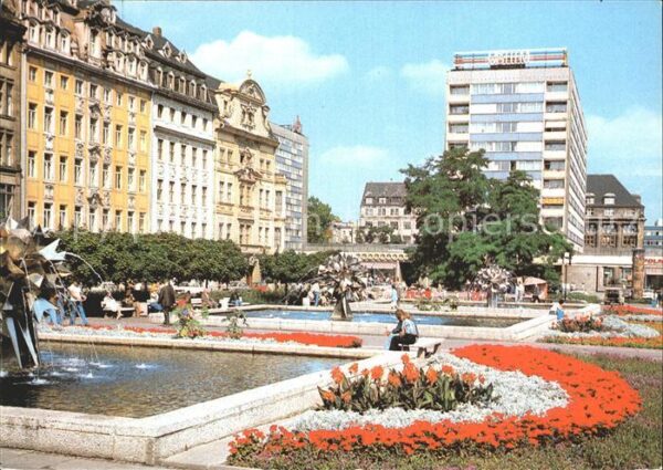Leipzig Sachsenplatz Wasserspiele