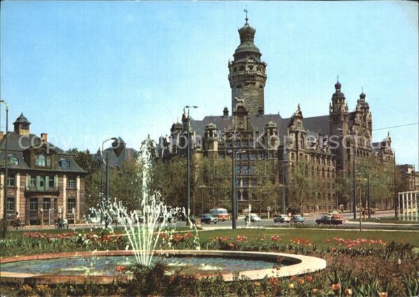 Leipzig Neues Rathaus Brunnen