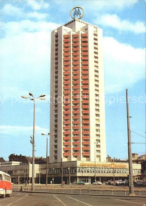 Leipzig Wohnhochhaus mit Restaurant Stadt Dresd