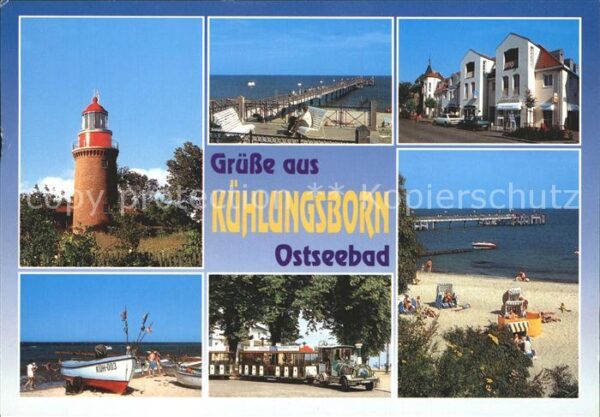 Kuehlungsborn Ostseebad Leuchtturm Seebrücke Hotel Strand Rettu