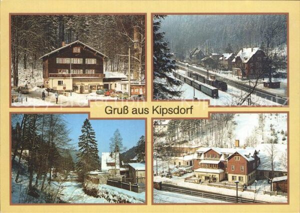 Kipsdorf Bunte Truhe Schmalspurbahn An der Roten