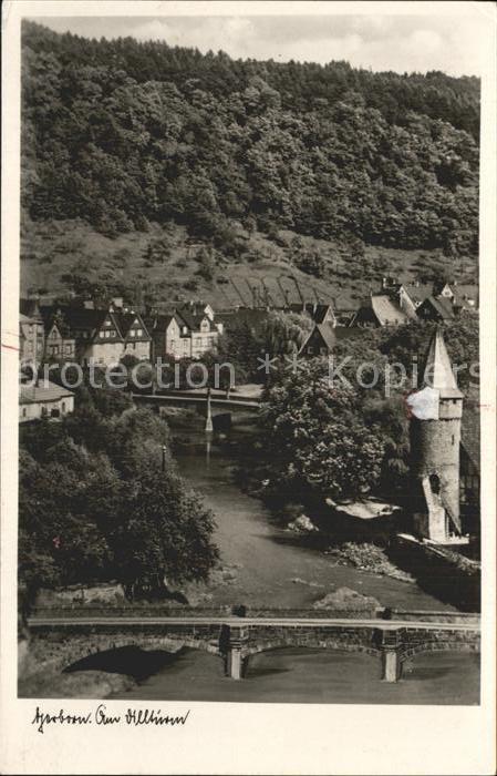 Herborn Hessen Am Dillturm Brücke