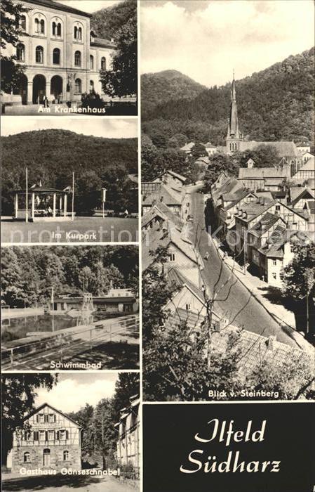 Ilfeld Suedharz Krankenhaus Kurpark Schwimmbad Gasthaus