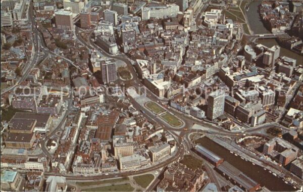 Bristol UK Centre aerial view