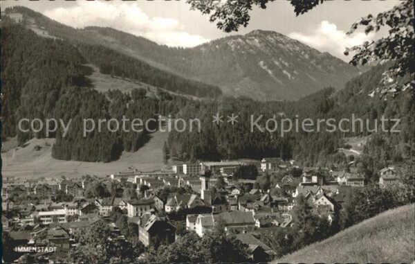 Immenstadt Allgaeu mit Mittag und Steineberg Allgäuer Alpe