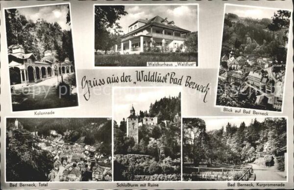 Bad Berneck Waldkurhaus Waldlust Kolonnade Kurprome