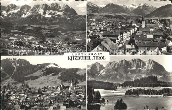Kitzbuehel Tirol Panorama Wilder Kaiser Hahnenkamm Schwa