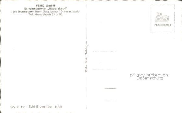 Hundsbach Forbach FEHO GmbH Erholungsheim Hauerskopf Schw – Bild 2