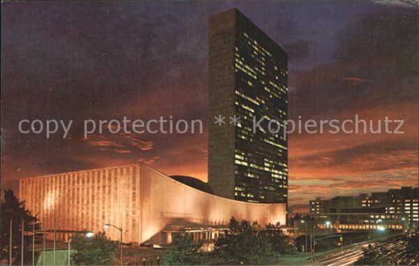 New York City United Nations Headquarters Skyscraper
