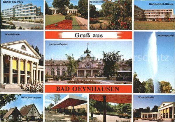 Bad Oeynhausen Klinik Wandelhalle Rosengarten Kurhaus