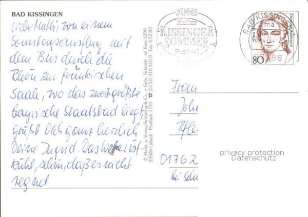Bad Kissingen Kurbähnle Kirche Rosengarten Kurklinik – Bild 2