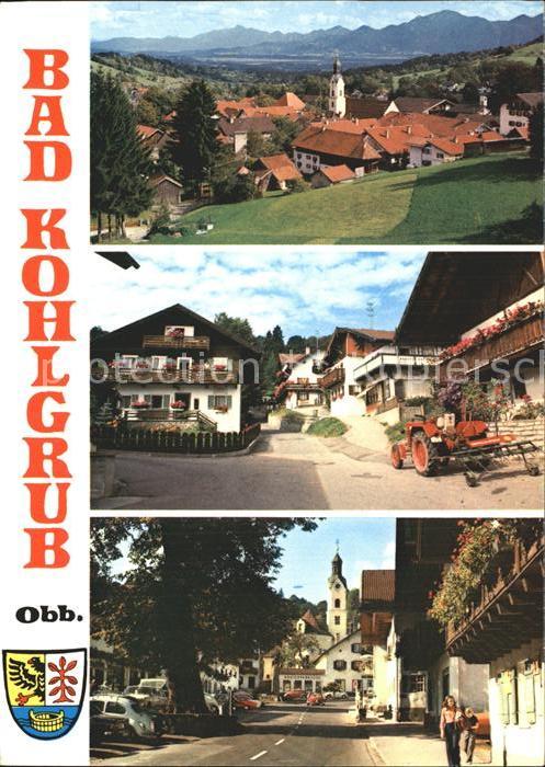 Bad Kohlgrub Ortsansicht mit Kirche Hauptstrasse Alp