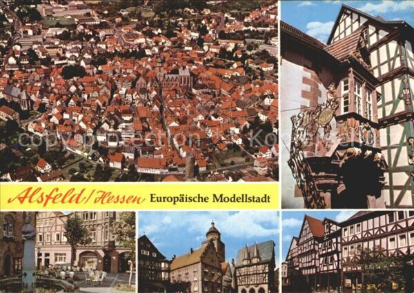 Alsfeld Altstadt Fachwerkhäuser Erker Fliegerau
