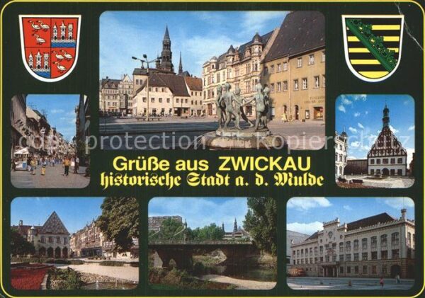 Zwickau Sachsen Historische Stadt an der Mulde Innensta
