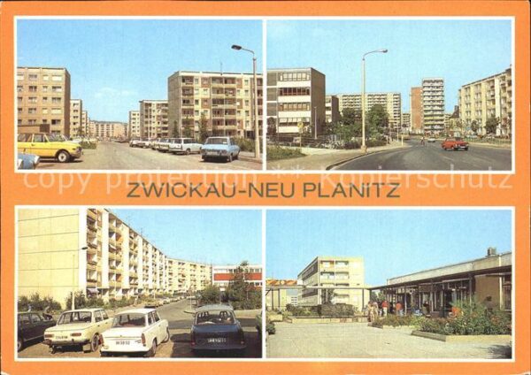 Neu Planitz Zwickau Wohnsiedlung Plattenbau Hochhäuser