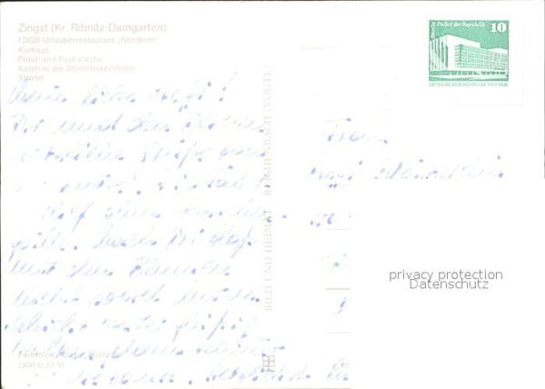Zingst Ostseebad FDGB Urlauberrestaurant Kurhaus Peter u – Bild 2