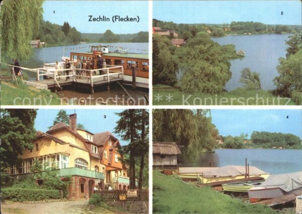Zechlin Flecken Dampferanlegestelle Schwarzer See FDGB
