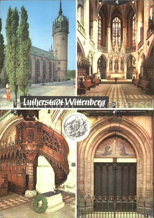 Wittenberg Lutherstadt Schlosskirche Thesentür Luthers Grab