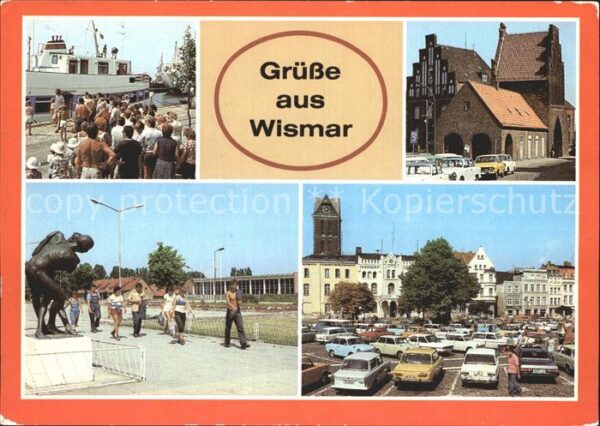 Wismar Mecklenburg Anlegestelle Weisse Flotte Wassertor Vo