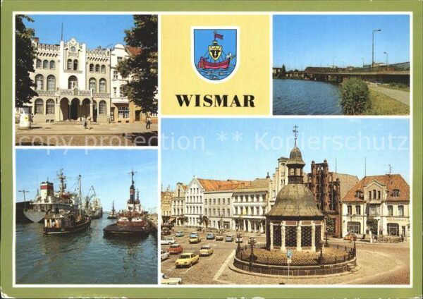 Wismar Mecklenburg Stadthaus Marktplatz Hochbrücke Mühlent