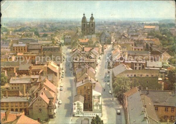 Wittenberg Lutherstadt Blick vom Turm der Schlosskirche