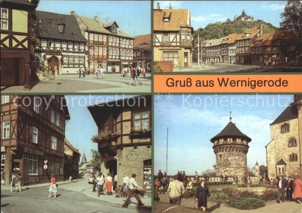 Wernigerode Harz Markt Schöne Ecke Fachwerkhäuser Feudal