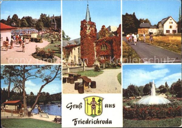 Friedrichroda Schwimmbad Gondelteich Schloss Reinhard
