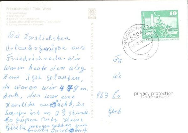 Friedrichroda Schwimmbad Gondelteich Schloss Reinhard – Bild 2