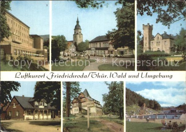 Friedrichroda FDGB Heim Kurpark Schloss Reinhardsbrun