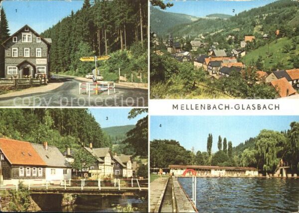 Glasbach Mellenbach OT Zirkel Übersicht Ernst Thälmann Stra