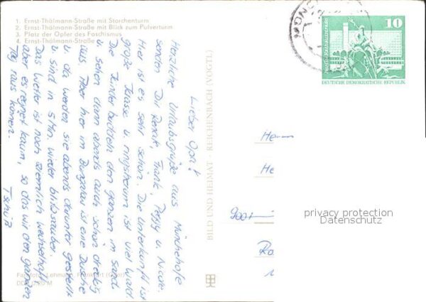 Muencheberg Ernst Thälmann Strasse Storchenturm Pul – Bild 2