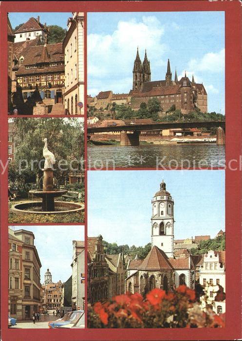 Meissen Elbe Sachsen Albrechtsburg Dom Frauenkirche Historis