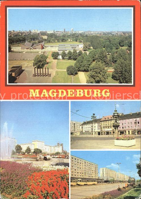 Magdeburg Blick vom Aussichtsturm Kulturpark Rote