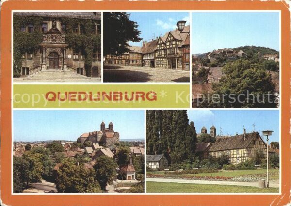 Quedlinburg Rathausportal Schlossberg Fachwerkhäuse