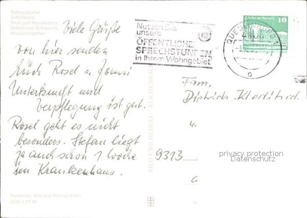 Quedlinburg Rathausportal Schlossberg Fachwerkhäuse – Bild 2