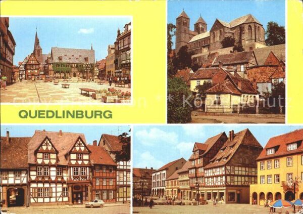 Quedlinburg Rathaus Dom Klopstockhaus Markt Fachwer