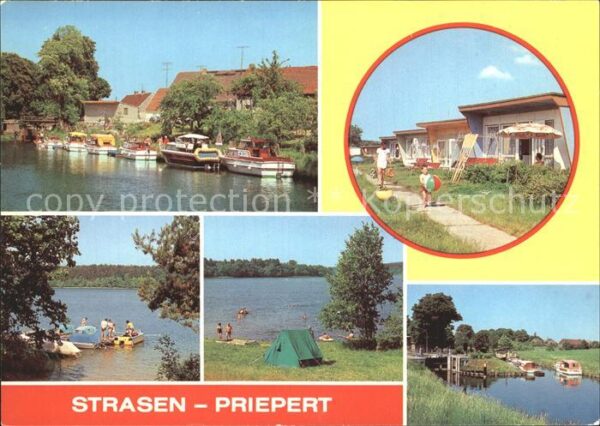 Priepert Strasen Schleuse Bungalowsiedlung Zeltplatz Boo
