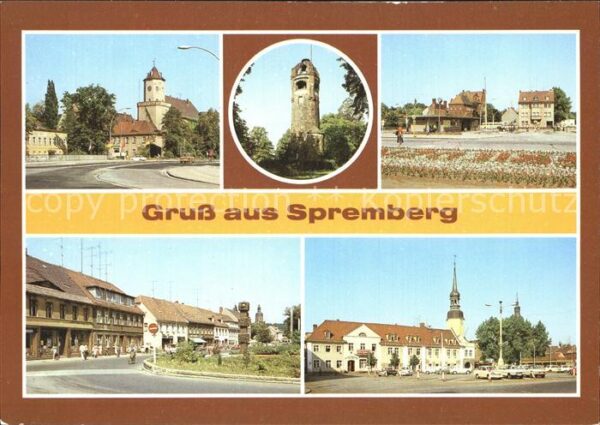 Spremberg Niederlausitz Schloss Georgenbergturm Busbahnhof Clar