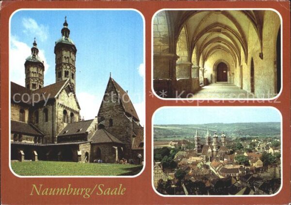 Naumburg Saale Dom Innenhof Kreuzgang Blick über die S