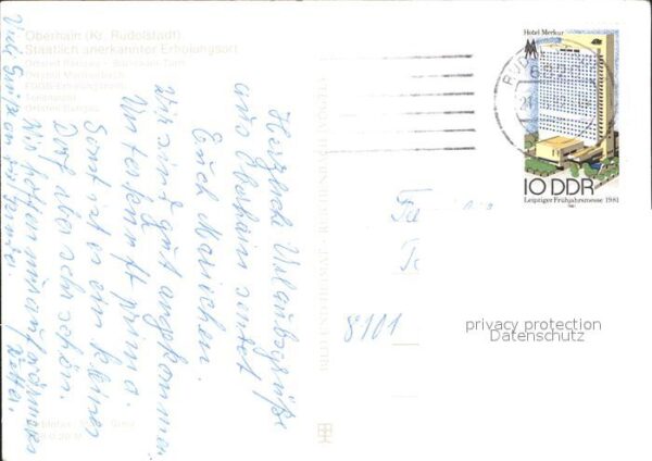 Oberhain OT Barigau Turm Mankenbach FDGB Erholun – Bild 2
