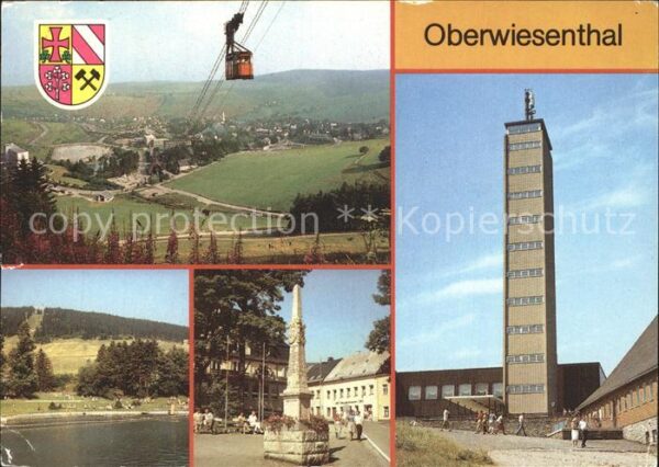 Oberwiesenthal Erzgebirge Panorama Freibad Markt Postmeilensäule