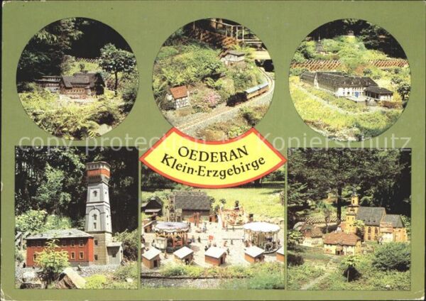 Oederan Klein Erzgebirge Miniaturpark im Stadtw