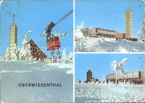 Oberwiesenthal Erzgebirge Bergstation Drahtseilbahn Aussichtsturm
