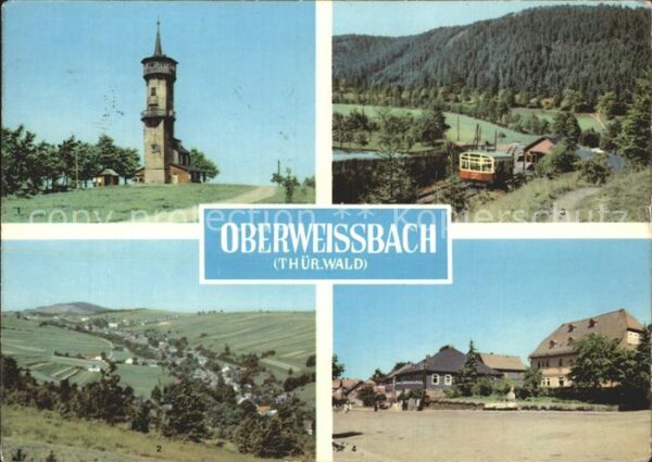 Oberweissbach Fröbelturm Übersicht Bergbahn
